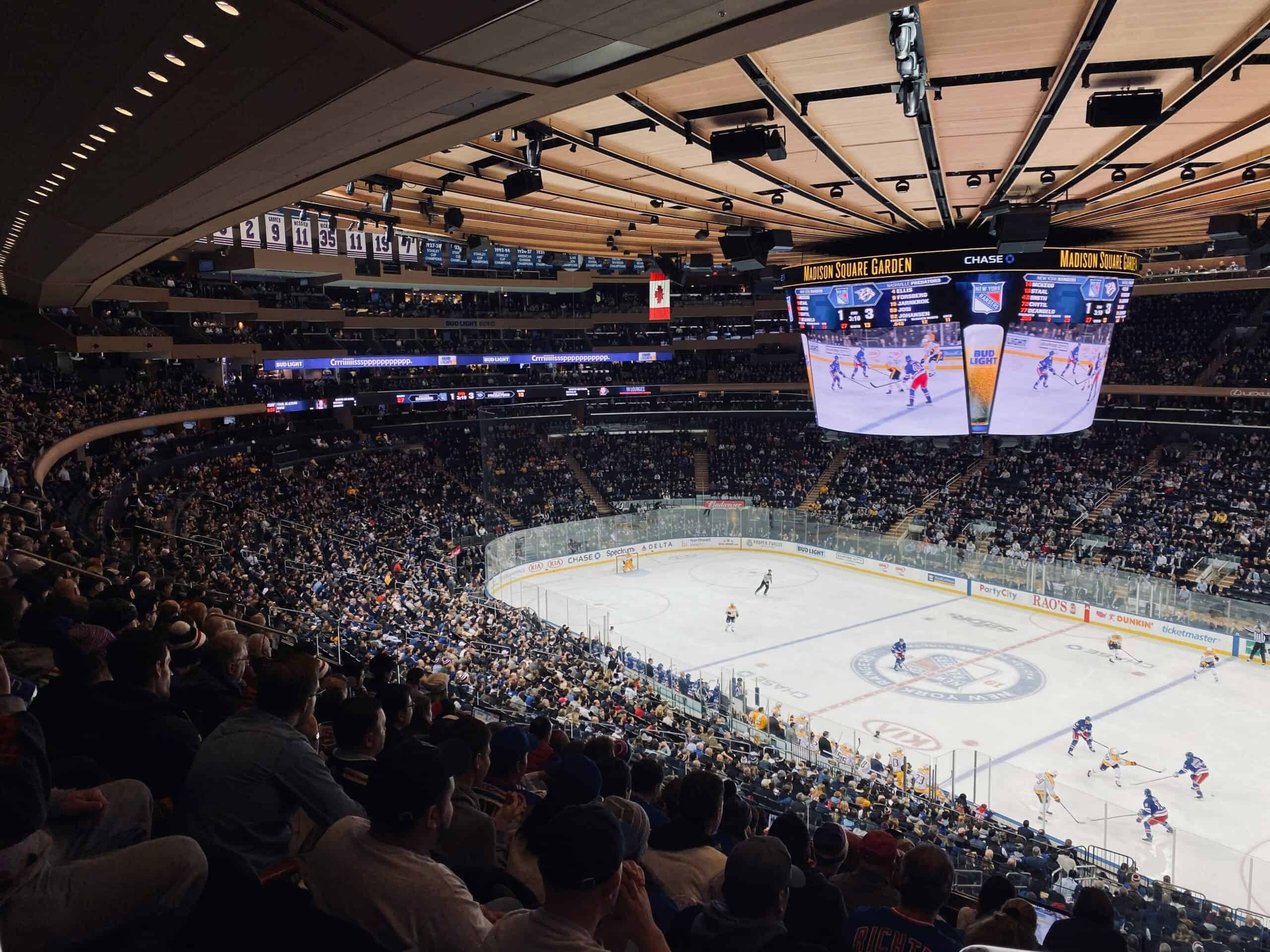 nhl game at madison square garden