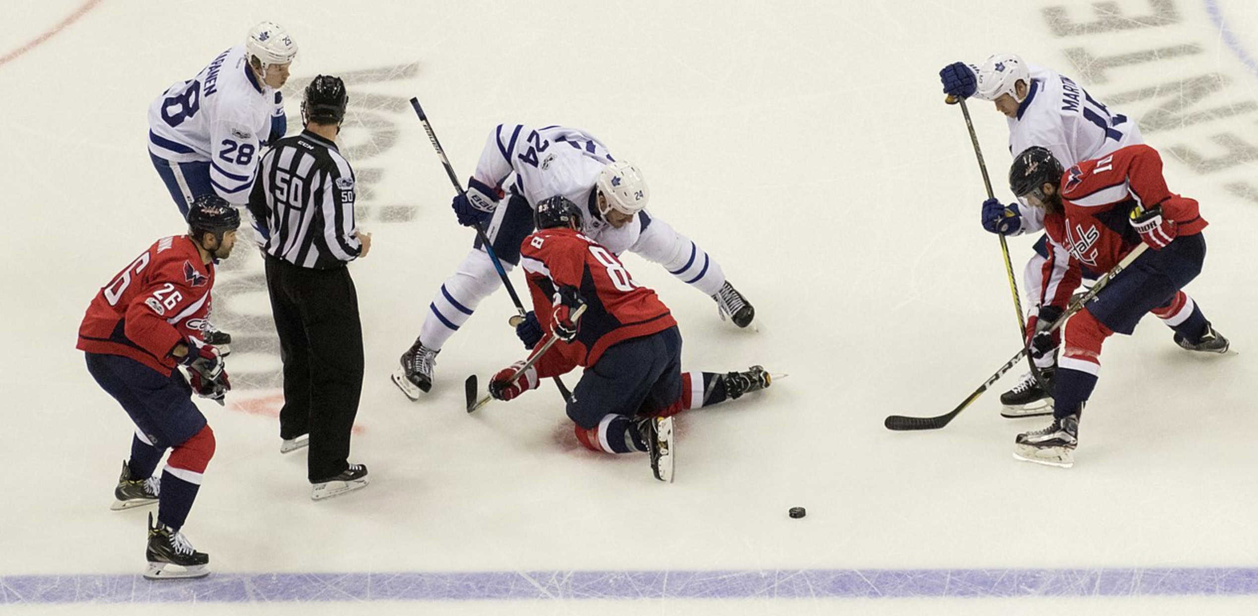 Toronto Maple Leafs vs the Washington Capitals during the NHL Stanley Cup Playoffs in 2017