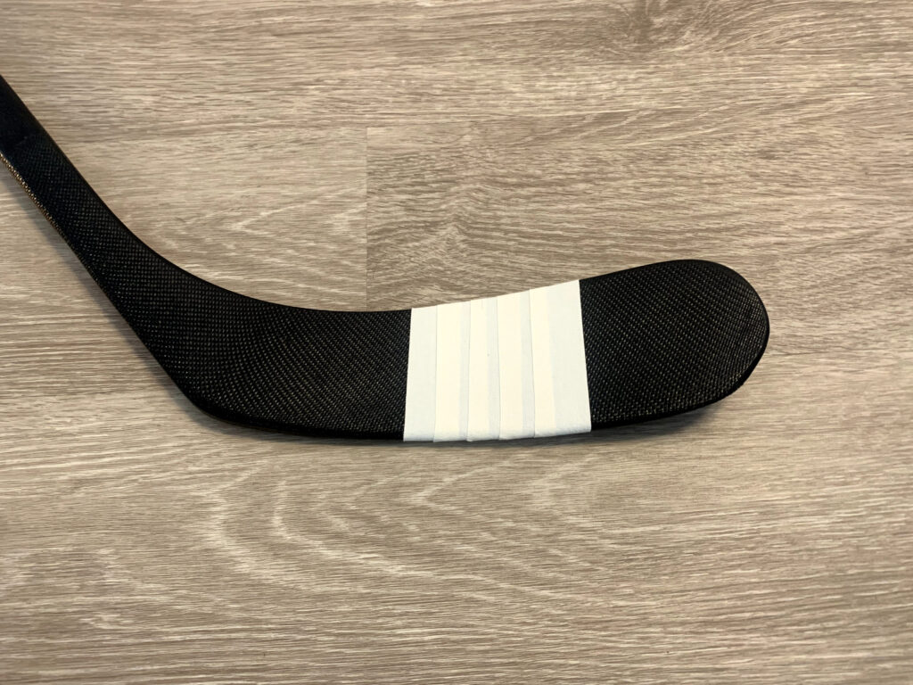 the band aide tape job on a hockey stick