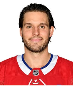 NHL player Ben Chiarot face shot for the Montreal Canadiens