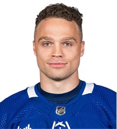 NHL player Max Domi face shot for the Toronto Maple Leafs