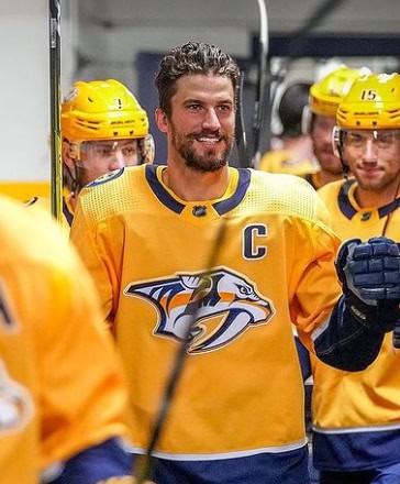 NHL player Roman Josi pre-game